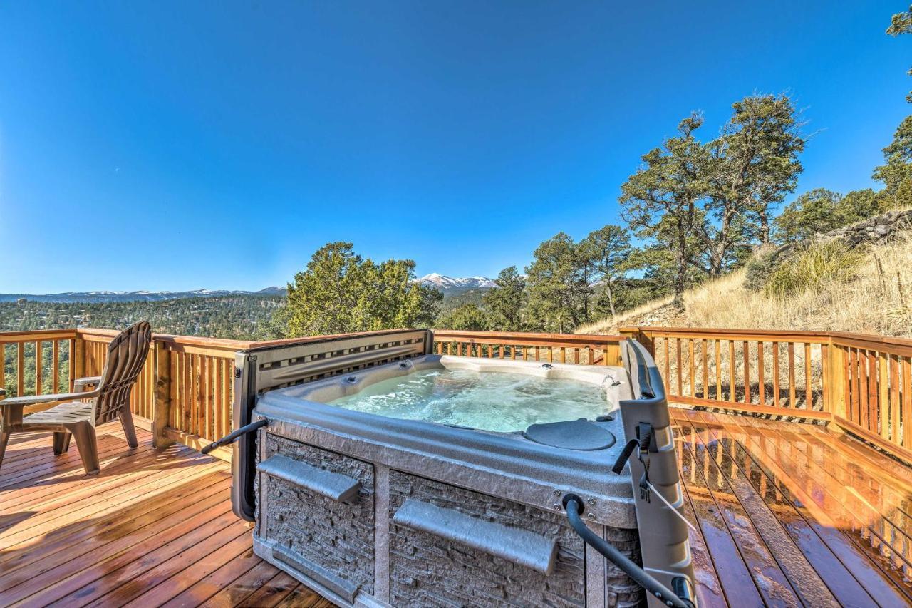Mountains Majesty Cabin With Hot Tub And Mtn Views! Ruidoso Exteriör bild